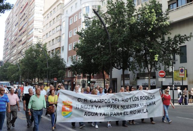 Campos del Río se manifiesta Por La Vida Del Río Mula en las calles de Murcia