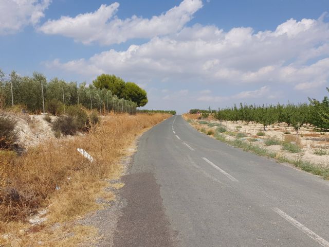 La Comunidad destina 1,3 millones a ampliar la carretera que une Campos del Río con Alguazas